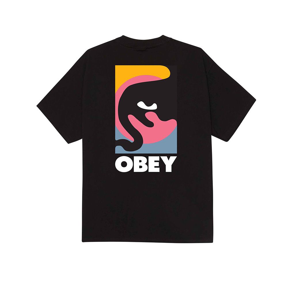 CAMISETA OBEY QUARTER ICON BLACK | Mechanic