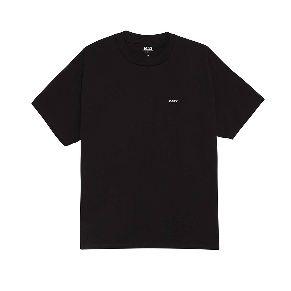 CAMISETA OBEY QUARTER ICON BLACK | Mechanic