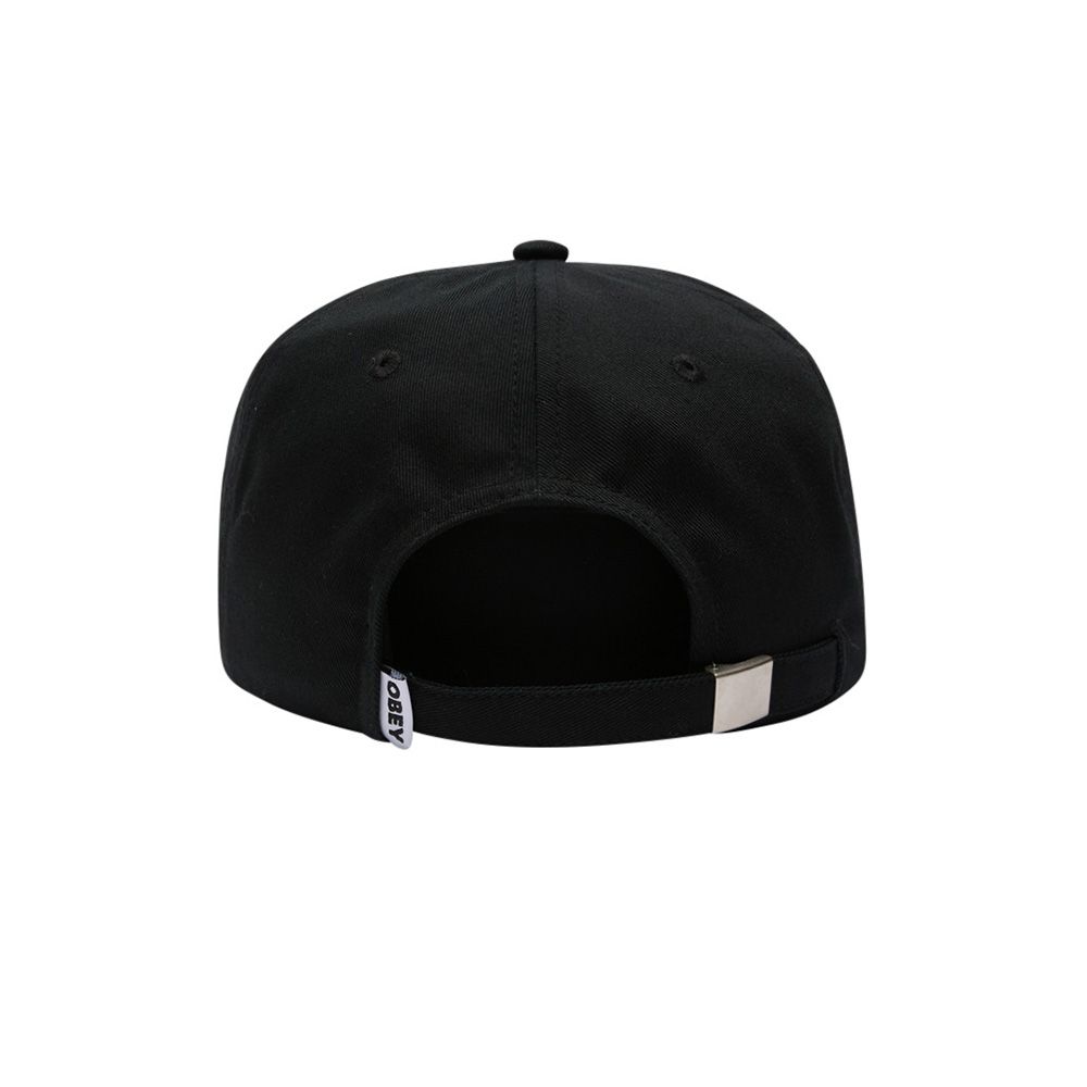 GORRA OBEY OVAL 5 PANEL STRAPBACK BLACK | Mechanic