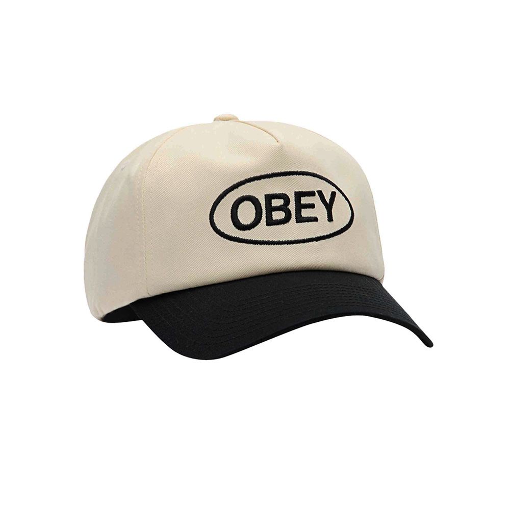 GORRA OBEY OVAL 5 PANEL STRAPBACK UNBLEACHED MULTI | Mechanic